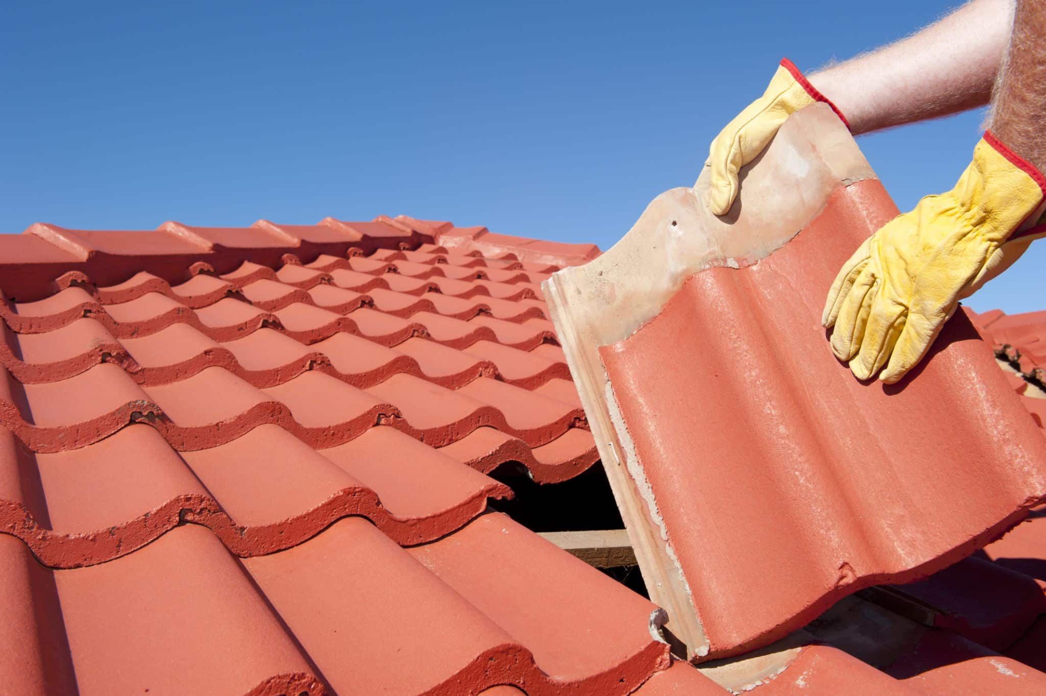 storm-damaged roof repair
