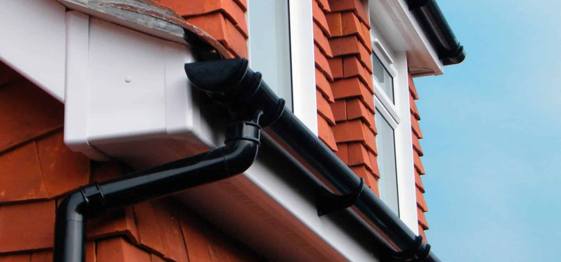 uPVC guttering installation